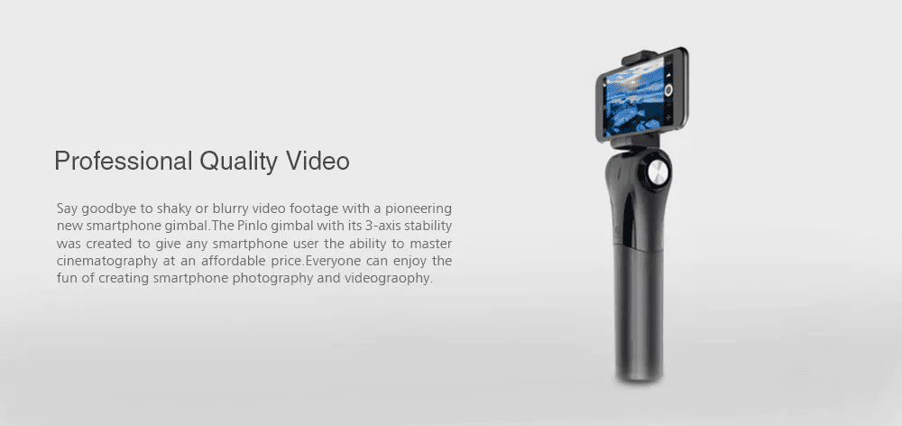 Pinlo M1C Camera Stabiliser Video Quality