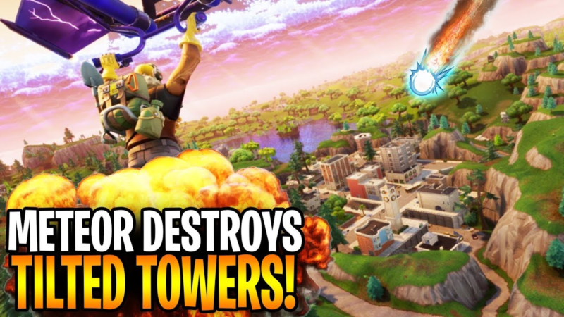 When is meteor hitting tilted towers