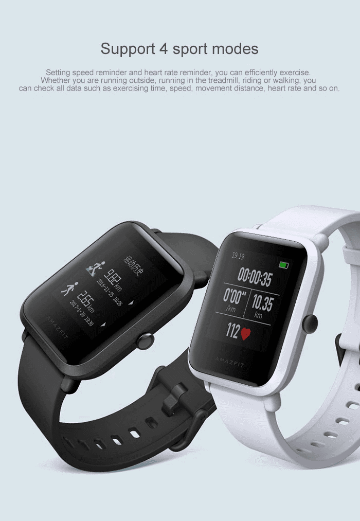 Xiaomi Amazfit Smartwatch Modes
