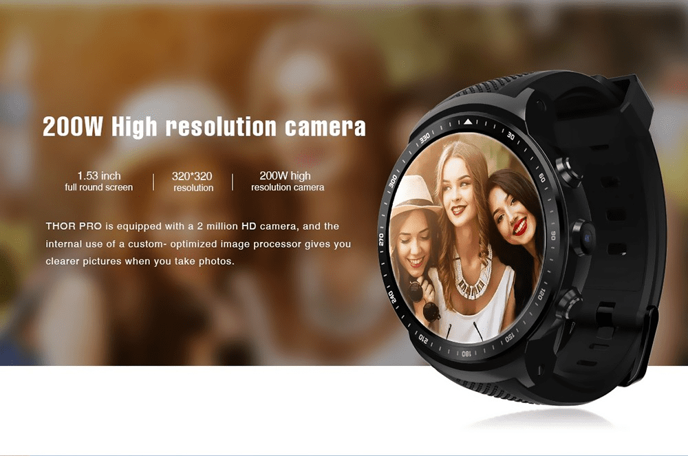 Zeblaze Thor Pro 3G Smartwacth Camera