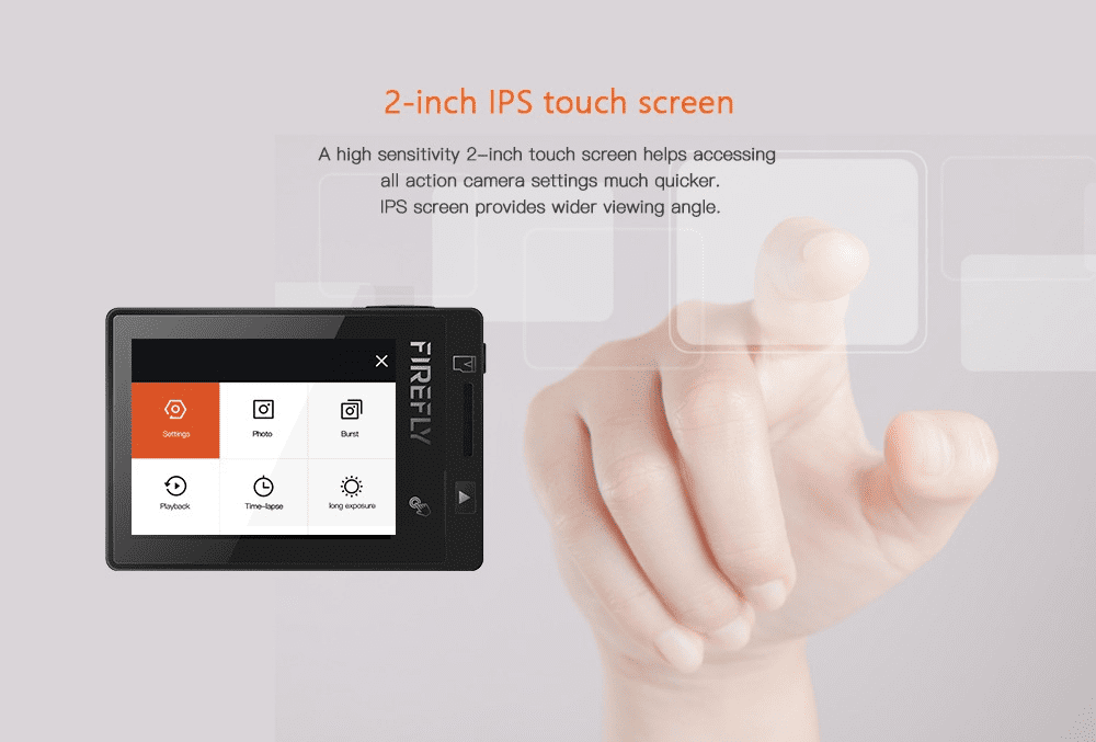 Hawkeye Firefly 8SE Action Camera Touch Screen