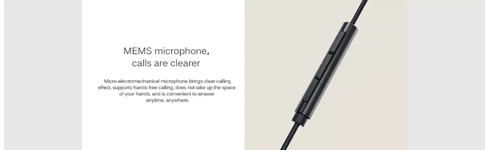 Xiaomi QTEJ03JY Hybrid Earphones Microphone