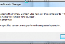 The Specified Server Cannot Perform the Requested Operation