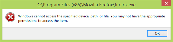Windows Cannot Access the Specified Device Path or File