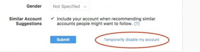 Delete an Instagram Account