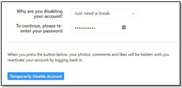 How to Delete The Instagram Account Steps to disable 5