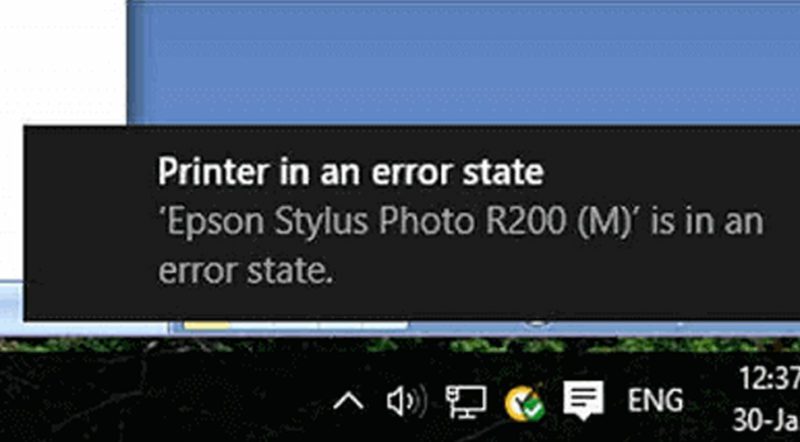 Printer In Error State Issues
