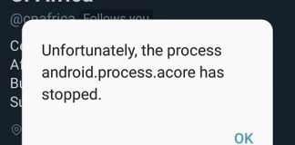 Unfortunately The Process Android.Process.Acore Has Stopped