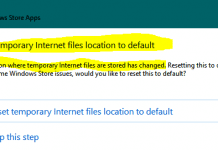 Temporary Internet Files Location has Changed