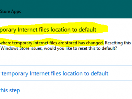 Temporary Internet Files Location has Changed