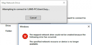The Specified Network Resource or Device is No Longer Available