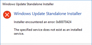 The Specified Service Does Not Exist As An Installed Service