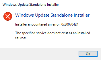 The Specified Service Does Not Exist As An Installed Service