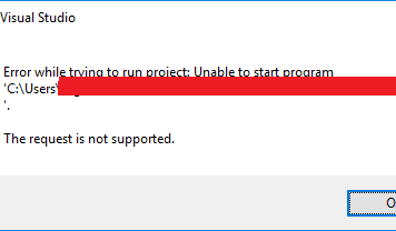The Request is Not Supported