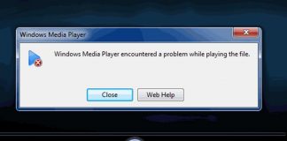 Windows Media Player Encountered A Problem While Playing The File