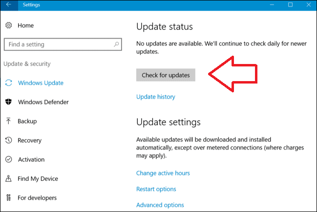 Windows update The Stub Received Bad Data