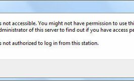 The Account Is Not Authorized To Login From This Station Error