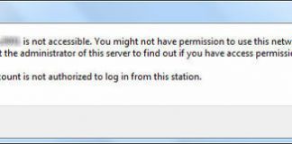 The Account Is Not Authorized To Login From This Station Error