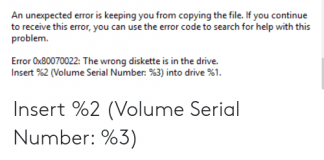 The Wrong Diskette is in The Drive