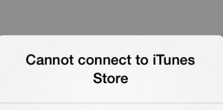 Cannot Connect to the iTunes Store