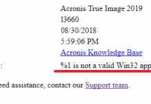 %1 Is Not A Valid Win32 Application Error