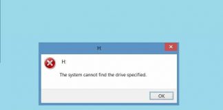 The System Cannot Find The Drive Specified