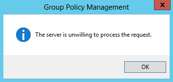The Server Is Unwilling To Process The Request