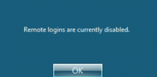 Remote Logins Are Currently Disabled