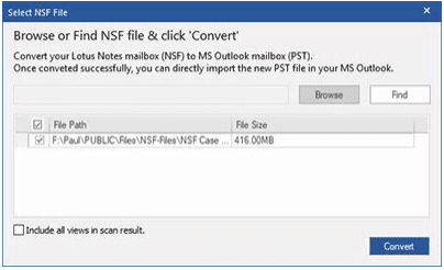 Convert Lotus Notes NSF File to Outlook PST