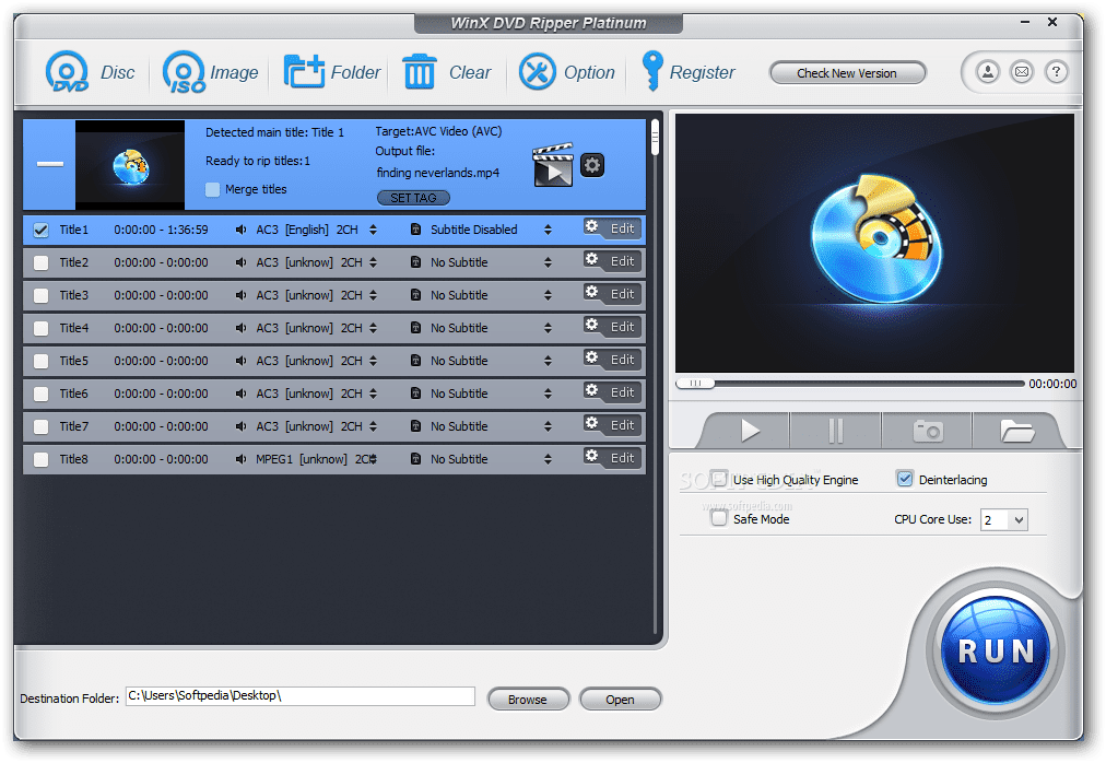 Features of WinX DVD Ripper