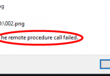 The Remote Procedure Call Failed Error