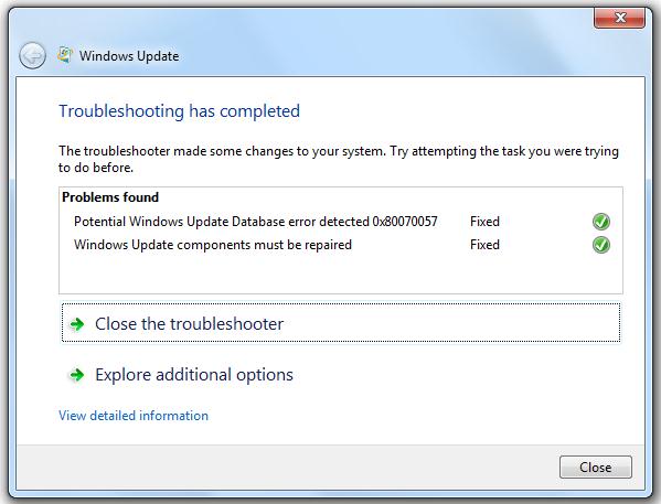Update TroubleShooter