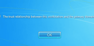 The Trust Relationship Between this Workstation and the Primary Domain Failed Error