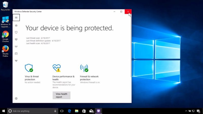 windows defender The Program Issued a Command but the Command Length is Incorrect