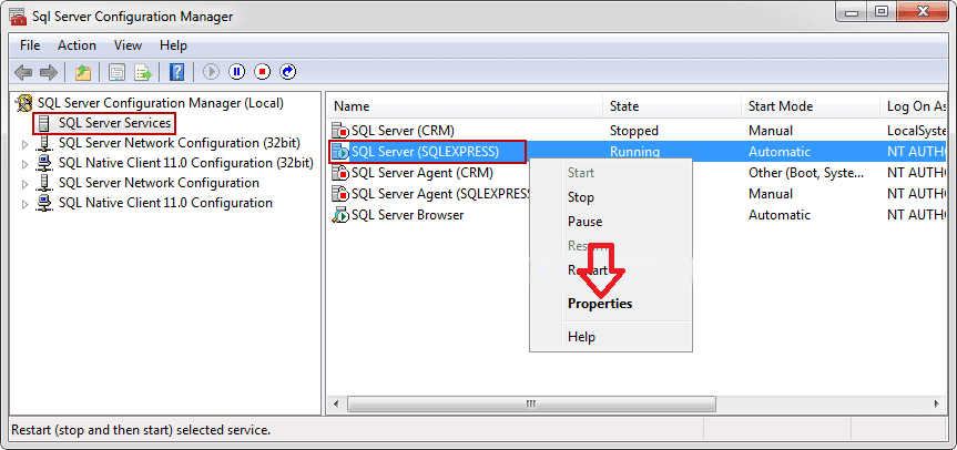 sql server configuration manager No Process Is On The Other End Of The Pipe