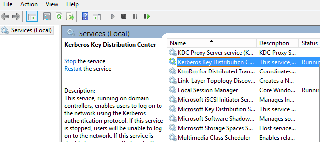Kerberos Key Distribution Center